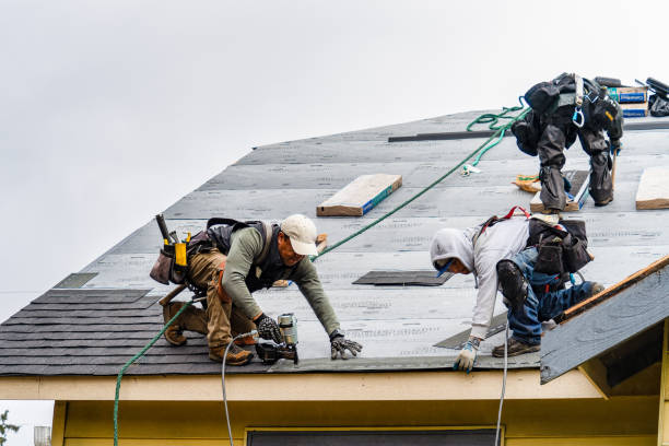 Professional Roofing technician working in West Granby, CT